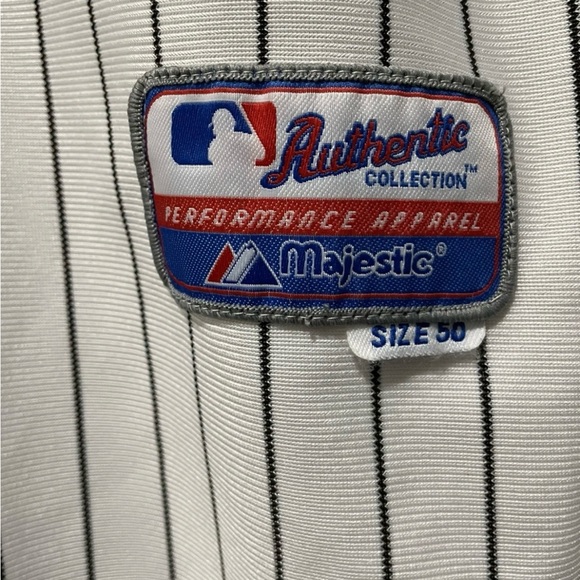 New York Yankees White Home Jersey Majestic Men’s #14 Size 50 - Picture 5 of 9